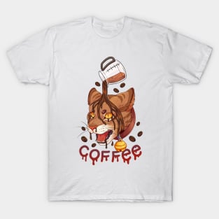 Coffee cat T-Shirt